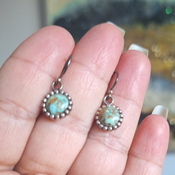 Barse turquoise earrings - Picture 4 of 5